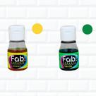 Kit Corante Liquido Alimentício Verde E Amarelo Fab