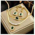 Kit Cordão + Pulseira + Brincos Banhado Ouro 18k - Tojoia18k