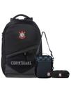 Kit Corinthians Mochila Esportiva + Lancheira + Estojo Duplo