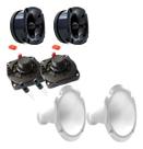 Kit corneteira 2x2 unlike 400 completo corneta aluminio cor:branco Kit corneteira 2x2 unlike 400 completo corneta aluminio cor:branco