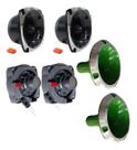 Kit corneteira 2x2 unlike 500 completo corneta aluminio cor:verde