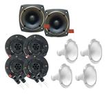 Kit corneteira 4x2 compet completo corneta aluminio cor:branco Kit corneteira 4x2 compet completo corneta aluminio cor:branco