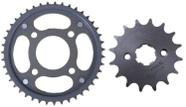 Kit Coroa E Pinhão Para Moto Cg Titan 150 Fan 150 Aço 1045 43/16 Kit Coroa E Pinhão Para Moto Cg Titan 150 Fan 150 Aço 1045 43/16