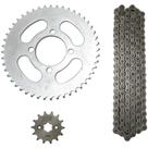 Kit coroa e pinhão Yamaha Xtz 125 2002 a 2012 Nakata TM10215
