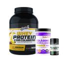 Kit Corpo & Pele Blindada Whey Protein 900g + Colágeno Hidrolisado 375g (Frutas Amarelas) + Picolinato de Cromo Sabor:Ba