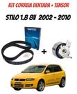 Kit correia dentada + tensor Stilo 2002 - 2010 1.8 8V motor SOHC