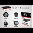 Kit correia sincronizadora Vw Gol 2002 a 2005 Gates KS105 Kit correia sincronizadora Vw Gol 2002 a 2005 Gates KS105