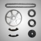 Kit corrente comando audi a3 1.8 20v 96/00 / 1.8t 20v 96/03 (1 corrente, 2 guias, 4 engrenagens)ãâãâ
