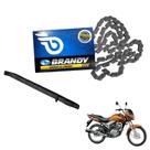 Kit Corrente De Comando + Guia Brandy Para Moto Honda Cg Titan 150 Kit Corrente De Comando + Guia Brandy Para Moto Honda Cg Titan 150