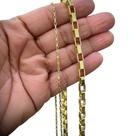 Kit Correntes Tijolinho 6mm + 2mm Banhado Ouro Kit Correntes Tijolinho 6mm + 2mm Banhado Ouro