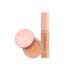 Kit Corretivo Under Eye + Pó para a Área dos Olhos Under Eye Cor 30 - Ruby Kisses Cor:Cor 38