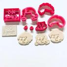 Kit Cortador 3 Palavrinhas - D250621 - Cortadores de Massas Personalizados
