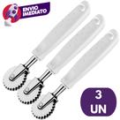 Kit Cortador Carretilha Corta E Fecha Para Massa Pastel Pizza Fogazza Utensílio Cozinha