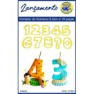 Kit Cortador de Números para Velas de Biscuit - 8,5 cm - Blue Star