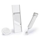 KIT Cortador + Descascador / Boleador Legumes Manual Fatiador Lamina Aço Mandolin Ralador - Keita