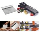 Kit Cortador Fatiador Mandolin Inox e Espátula Multiuso 15cm Kit Cortador Fatiador Mandolin Inox e Espátula Multiuso 15cm