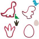 Kit Cortador Pasta Biscoito Dinossauro Baby Cute Braquiossauro Trex Pegada Ovo Kit Cortador Pasta Biscoito Dinossauro Baby Cute Braquiossauro Trex Pegada Ovo