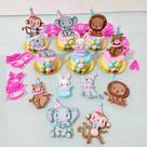 Kit Cortadores 3D Animais Circo Elefante Leão Macaco