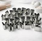 Kit Cortadores Inox Alfabeto 26 Peças KeHome Confeitaria Letras Biscoitos Bolos Cozinha Kit Cortadores Inox Alfabeto 26 Peças KeHome Confeitaria Letras Biscoitos Bolos Cozinha