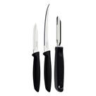 Kit Cortar com Faca de Tomate, Legumes e Frutas e Descascador de Batata Plenus Tramontina Aço Inox P Kit Cortar com Faca de Tomate, Legumes e Frutas e Descascador de Batata Plenus Tramontina Aço Inox P