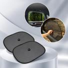 Kit Cortina Automotiva Sombreador Vidro Carro Ventosas Fixação Lateral Traseira Quebra Sol Infantil Pano