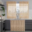 Kit Cortina De Cozinha Em Renda Para Janela e Pia Armário Balcão de Renda Tulipa Kit Cortina De Cozinha Em Renda Para Janela e Pia Armário Balcão de Renda Tulipa