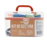 Kit Costura Agulheiro 14 Peças Com Maleta Linha Agulha