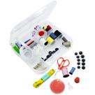 Kit Costura Linha Agulha Acessórios 85 Peças Com Maletinha