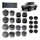 Kit Coxim Cabine Carroceria Lift 7cm + Parafusos L200 Sport