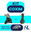 Kit Coxim Calco Direito Do Motor Honda New Civic 2007 A 2011 - Shockbras