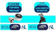 Kit Coxim Calco Direito E Cambio Honda New Civic 2007 A 2011 - Shockbras