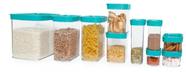 Kit Cozinha 10 Potes Herméticos Para Mantimentos
