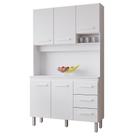 Kit Cozinha 5 Portas 3 Gavetas 120 Cm Vitoria Branco Mobbs Kit Cozinha 5 Portas 3 Gavetas 120 Cm Vitoria Branco Mobbs