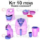 Kit Cozinha Air Fryer Cafeteira Batedeira Panela Copo 10pç Kit Cozinha Air Fryer Cafeteira Batedeira Panela Copo 10pç
