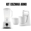 Kit Cozinha Arno Liquidificador+Batedeira 2 Tigelas 127V BC Kit Cozinha Arno Liquidificador+Batedeira 2 Tigelas 127V BC