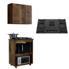 Kit Cozinha Balcão Armário Turim e Cooktop 5 Bocas Itatiaia Kit Cozinha Balcão Armário Turim e Cooktop 5 Bocas Itatiaia