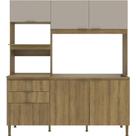 Kit Cozinha Benoá Home Tulipa 6 Portas e 2 Gavetas MDP sem Tampo 210 x 187,5 x 52cm Kit Cozinha Benoá Home Tulipa 6 Portas e 2 Gavetas MDP sem Tampo 210 x 187,5 x 52cm