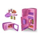 Kit Cozinha Brinquedo Infantil Geladeira Microondas Pizza