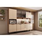Kit Cozinha Carraro 5 Peças Alpha C5P132 Freijo/Off White