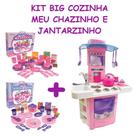 Kit Cozinha Chazinho e Jantarzinho Comida Infantil 3 4 5 Ano