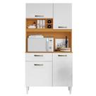 Kit Cozinha Compacta 4 Portas Malva Roma 91 Cm Cinamomo Branco Armoveis Kit Cozinha Compacta 4 Portas Malva Roma 91 Cm Cinamomo Branco Armoveis