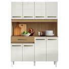 Kit Cozinha Compacta Cleo 8 Portas 121cm Atacama Off White Armoveis Kit Cozinha Compacta Cleo 8 Portas 121cm Atacama Off White Armoveis
