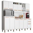 Kit Cozinha Compacta Petra Branco Cinamomo - Valdemóveis