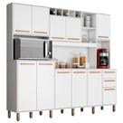 Kit Cozinha Compacta Petra Branco Cinamomo - Valdemóveis