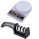 Kit Cozinha Completo Balança Digital 10kg Amolador de Facas Praticidade e Qualidade