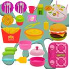 Kit Cozinha Completo Brinquedo Infantil Bolo Crec Crec Pizza