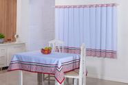 Kit Cozinha Cortina 140cm X 200cm + Toalha De Mesa 6 Lugares