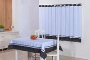 Kit Cozinha Cortina 140cm X 200cm + Toalha De Mesa 6 Lugares
