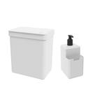 Kit Cozinha Dispenser + Lixeira Single 2,5L - Brinox Kit Cozinha Dispenser + Lixeira Single 2,5L - Brinox