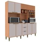Kit Cozinha Emilia Freijo Fumê J Carvalho Kit Cozinha Emilia Freijo Fumê J Carvalho